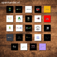 Logo, bedrukte kleding, visitekaartjes en andere reclame